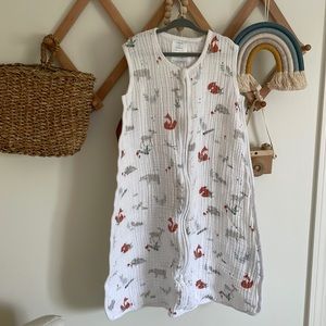 Aden + Anais • muslin sleepsack forest print • 12-18M